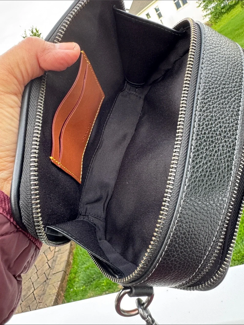 🖤 Wyatt Crossbody Bag Coach Black Pebbled Leather Bag for 😎MenCM113 EUC! - Picture 13 of 17